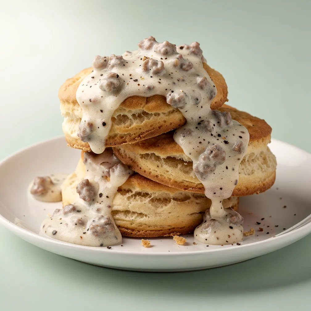 Buttermilch-Biscuits mit Soße — nutrition facts
