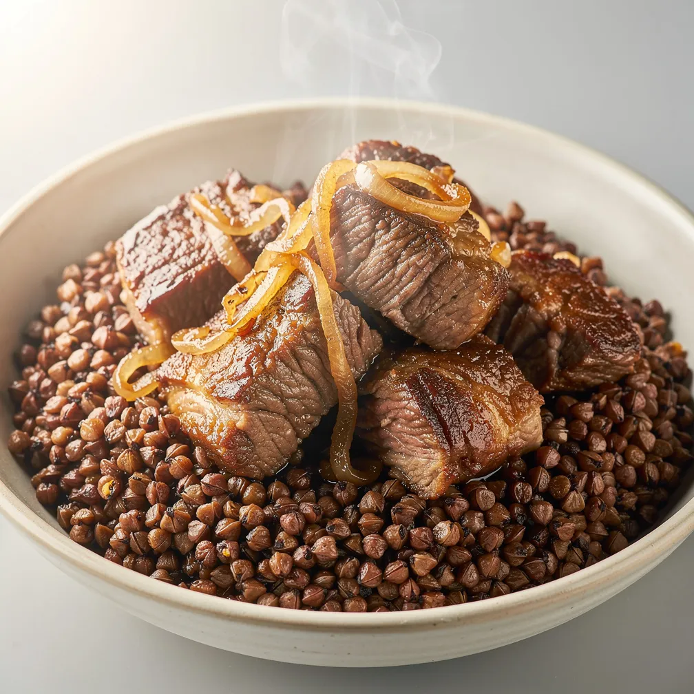 Buchweizengrütze mit Fleisch — nutrition facts
