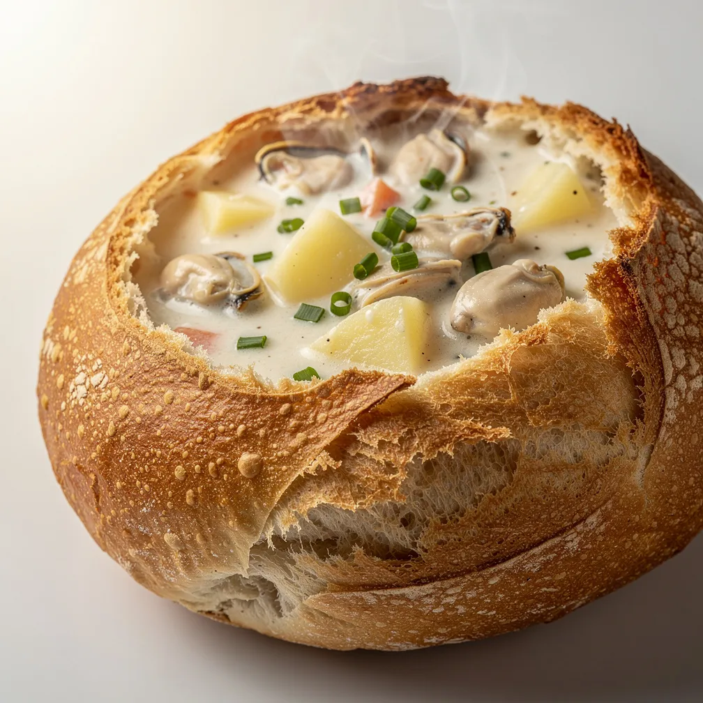 Muschelsuppe im Brotlaib — nutrition facts