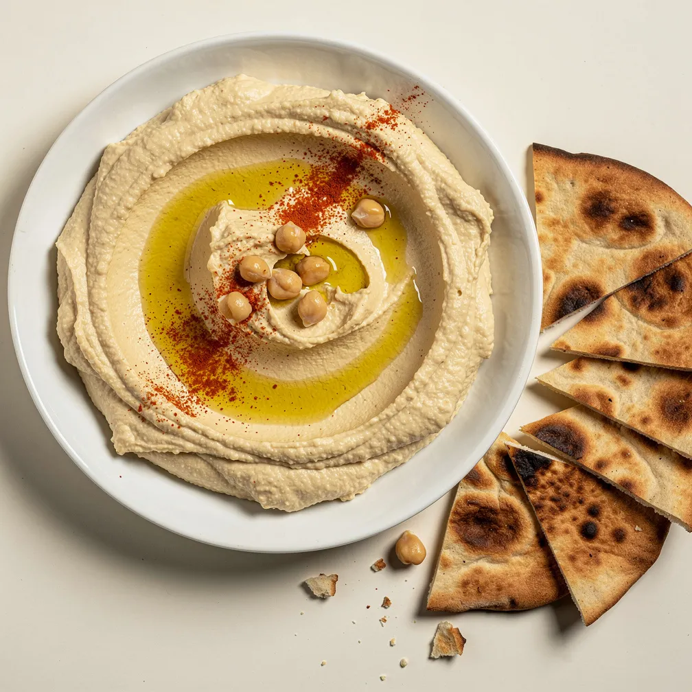 Hummus mit Pitabrot — nutrition facts
