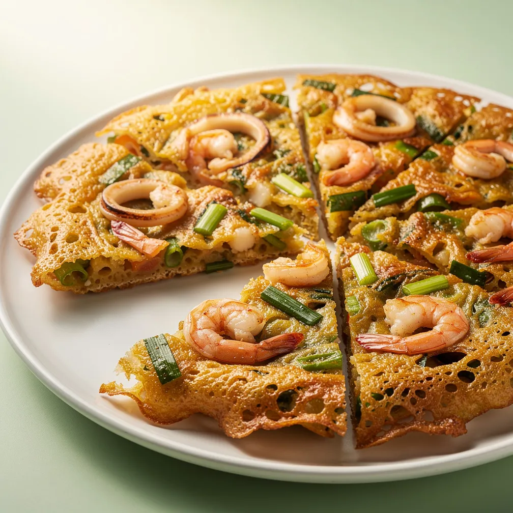 Koreanischer Meeresfrüchte-Pfannkuchen — nutrition facts
