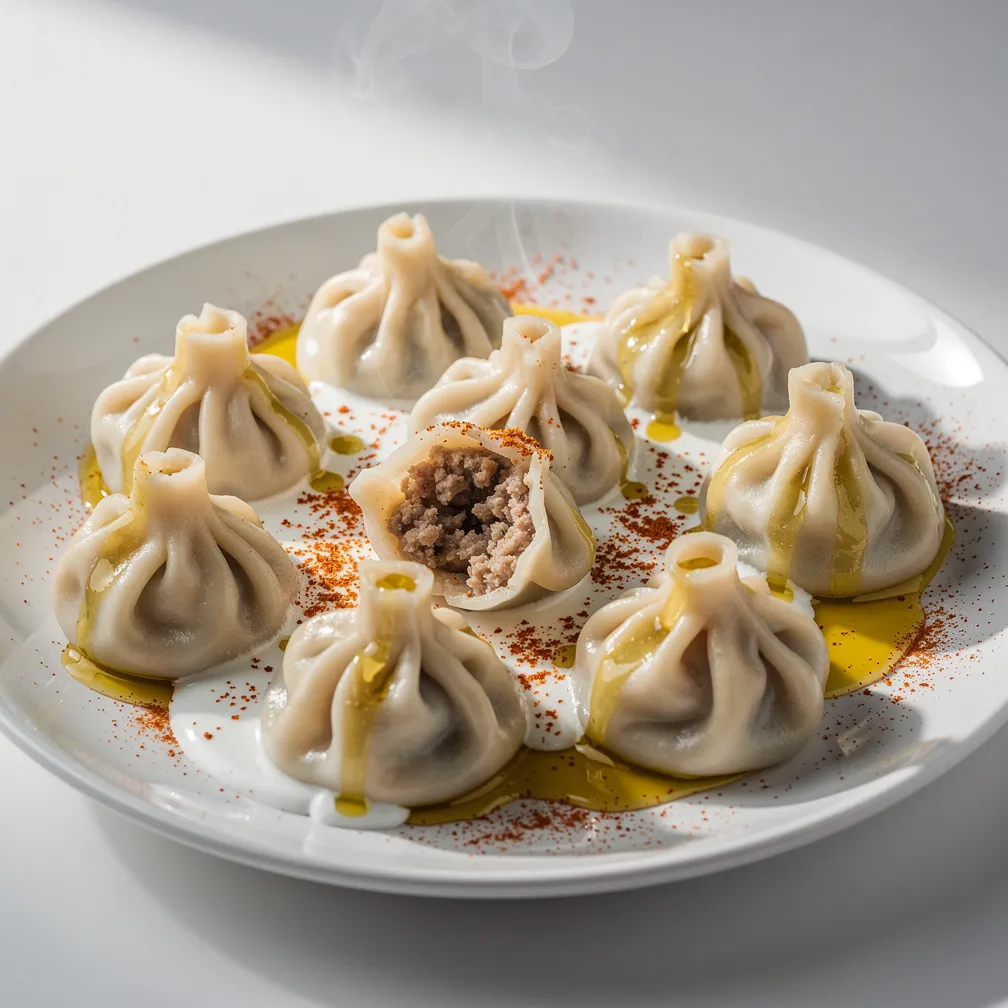 Manti mit Fleisch — nutrition facts