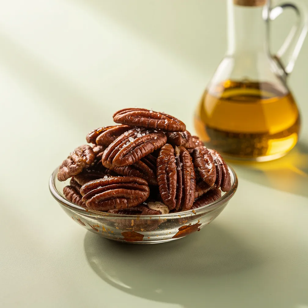 Pekannüsse, in Öl geröstet — nutrition facts
