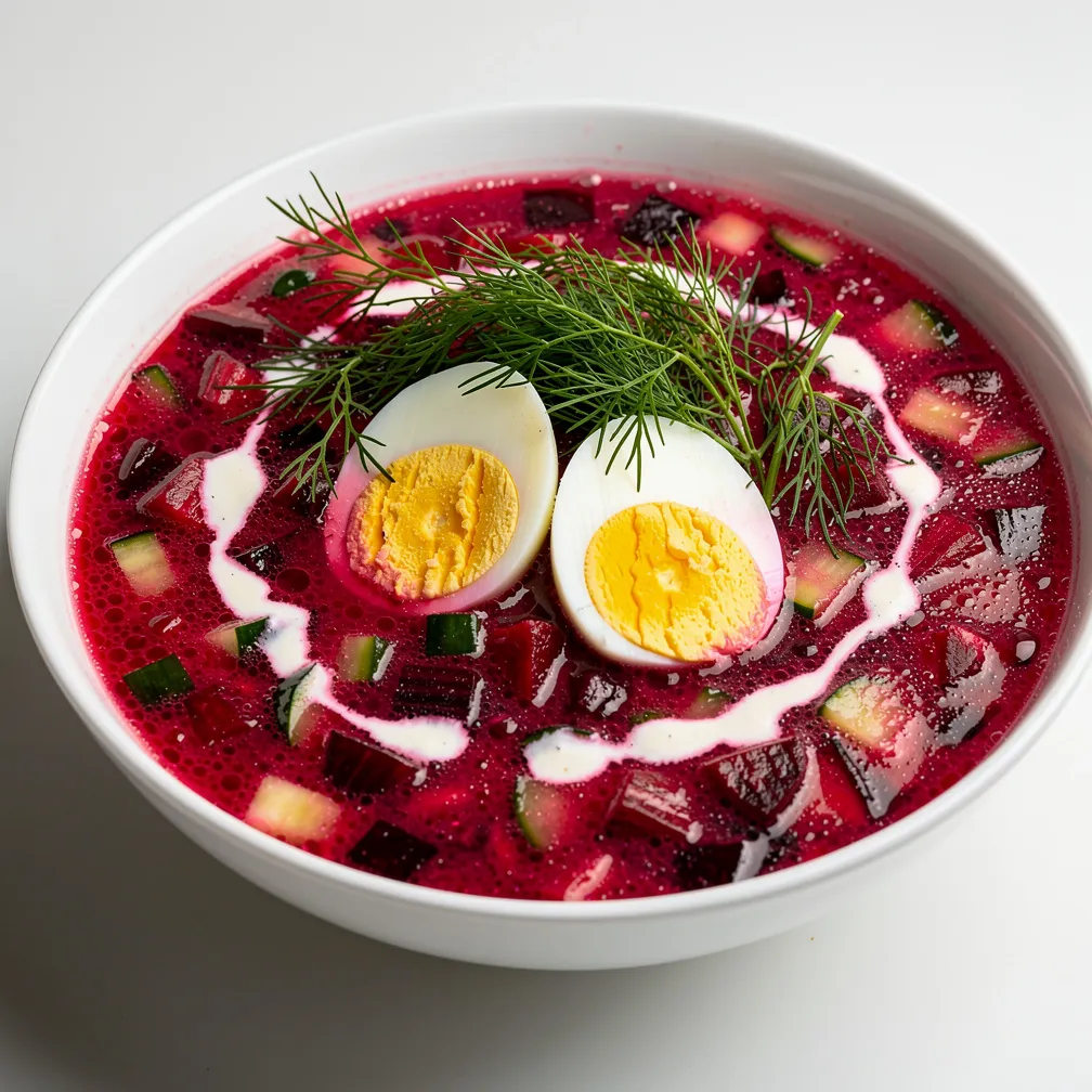 Russische kalte Rote-Bete-Suppe Swjokolnik — nutrition facts