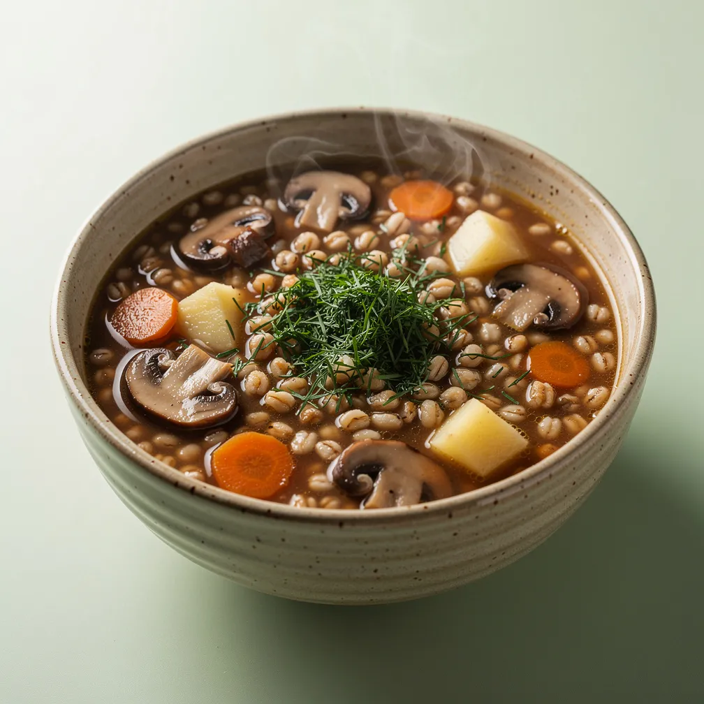 Russische Pilzsuppe mit Graupen — nutrition facts