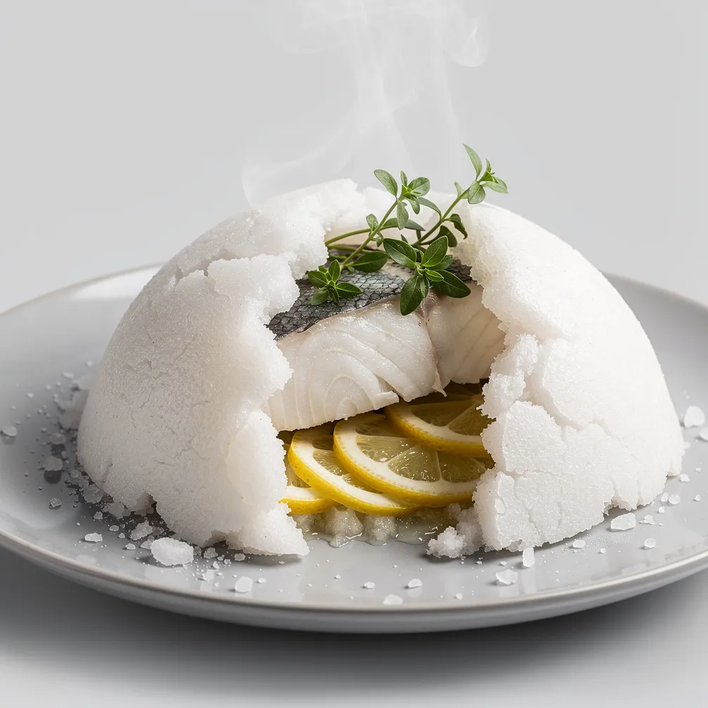 Wolfsbarsch in Salzkruste — nutrition facts