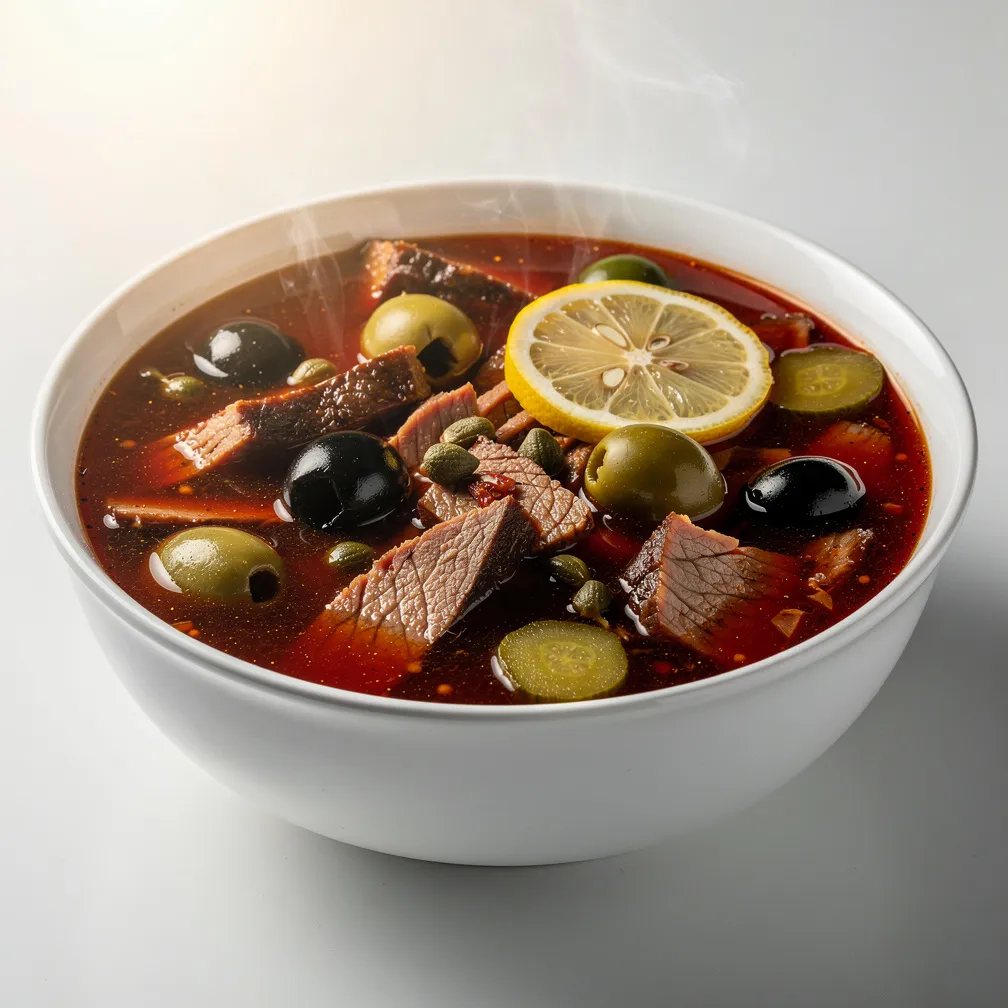 Soljanka mit gemischtem Fleisch — nutrition facts
