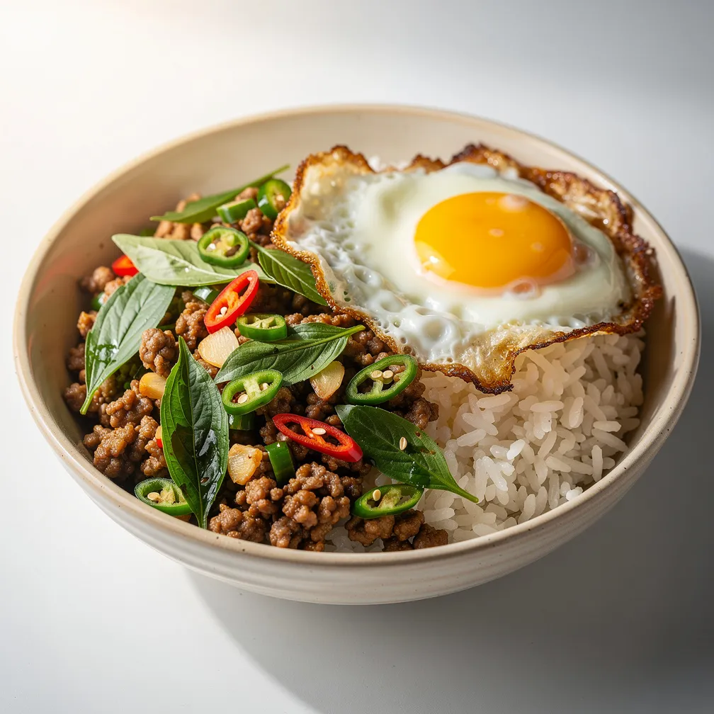 Thailändisches Basilikum-Schweinefleisch — nutrition facts