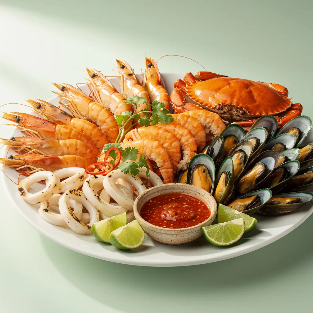 Thailändische Meeresfrüchteplatte — nutrition facts
