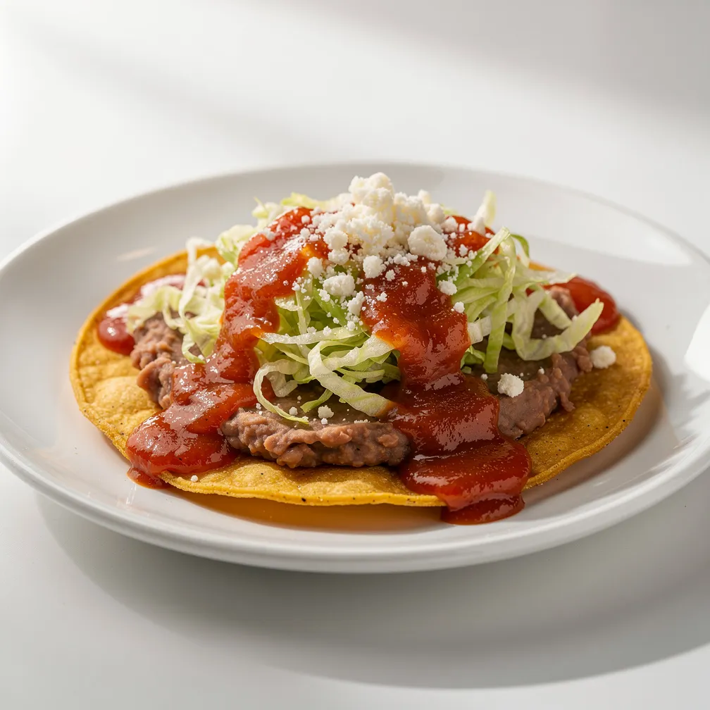 Tostadas mit Bohnen — nutrition facts