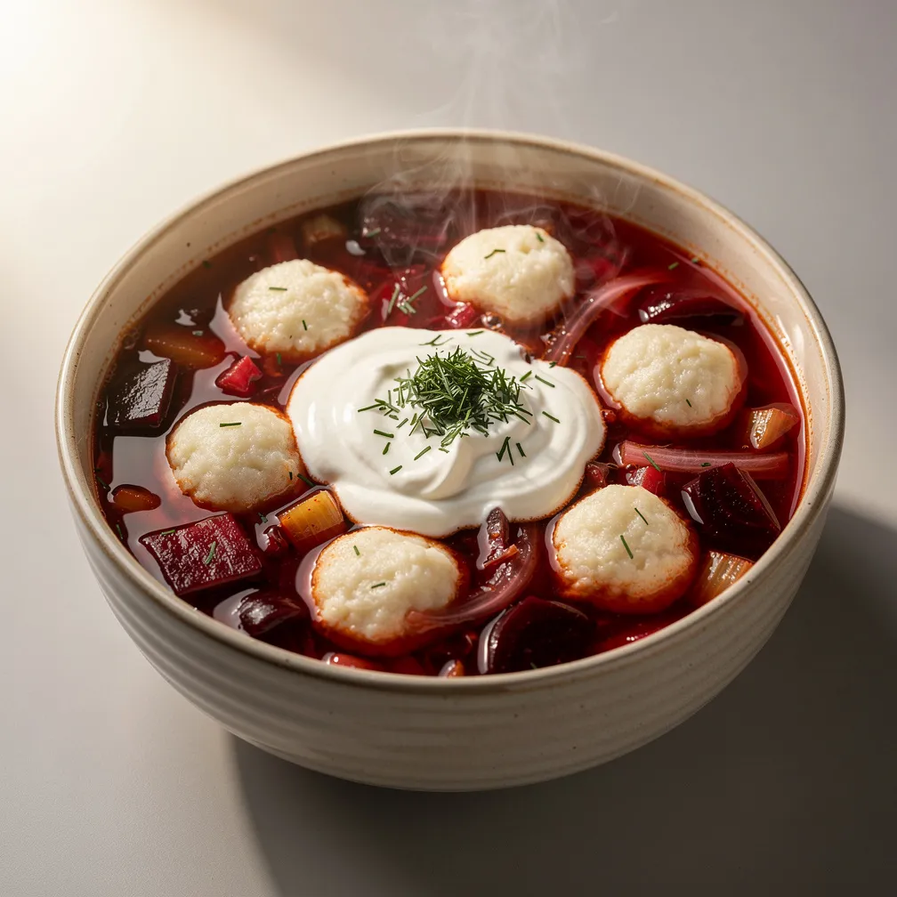 Ukrainischer Borschtsch mit Galuschki — nutrition facts